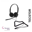 YEALINK - UH34 SE Dual Teams USB-A, Corded USB with mute, call and volume control on the cord, On the ear wearing style, Including 3.5mm-USB, Leather ear cushions-Teams