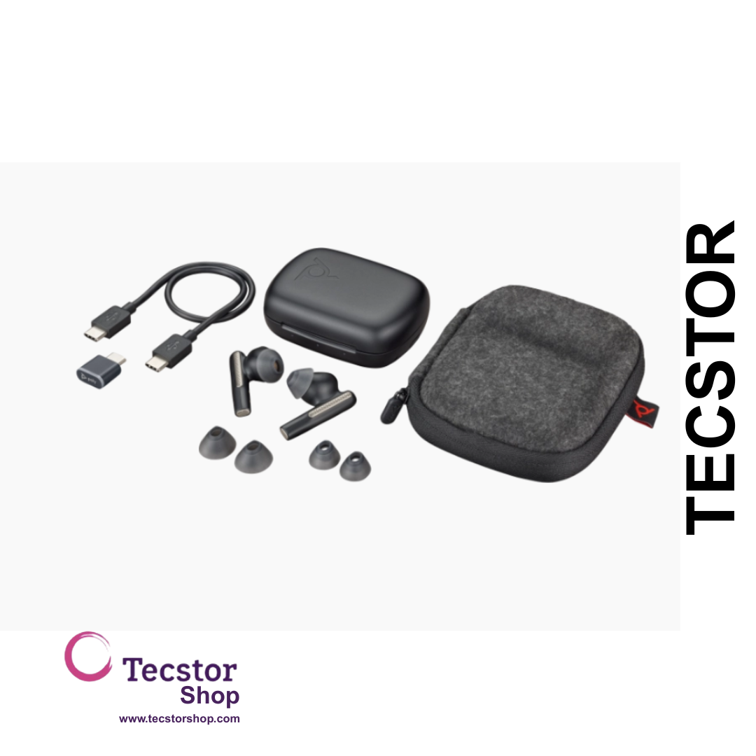 Poly Voyager Free 60 Earbuds Black + BT700 USB-A Adapter + Basic Charge Case (Microsoft Version)
