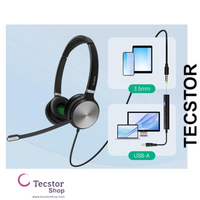 Yealink YHS36 Dual (Binaural) Headset with Quick Disconnect – For Yealink IP Phones
