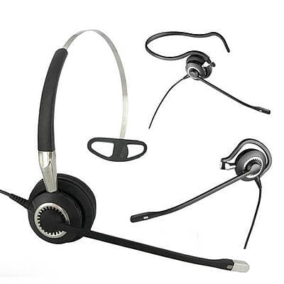 Jabra BIZ™ 2400 II MONO Contact Centre Headset (Type: 82) (NC = Noise Cancelling) Freespin Microphone boom (3-in-1 Headband, neckband, Ear hook) (IP)